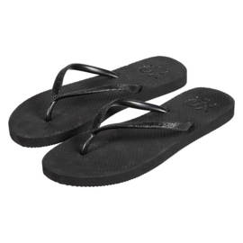 XQ LADIES FLIPFLOPS GLITTER ZWART