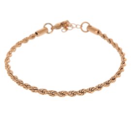 Armband rosegoud 2604