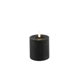 Stompkaars rustiek Ø7,5CM LED ro Lyon S zwart L7,5B7,5H8CM