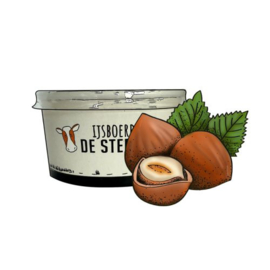 Steenoven - Hazelnoot roomijs (beker 125ml)