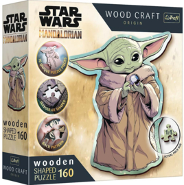 Trefl - Puzzles - 160 Wooden Shaped Puzzles" - Grogu