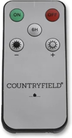 Countryfield Led dinerkaarsen - 2x st- Zwart -H15cm - afstandsbediening