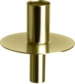 Gusta wijnfles kaarsenhouder goud - Kandelaar - metaal - Ø 8,2 centimeter x 9,2 centimeter