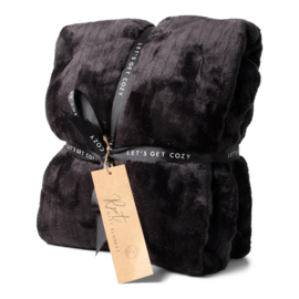 SENZA GIFT PLAID RPET ZWART