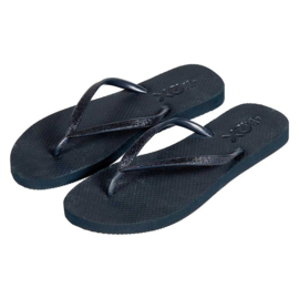 XQ LADIES FLIPFLOPS GLITTER BLAUW