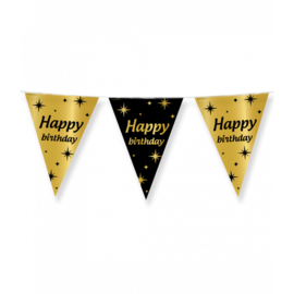 Classy Party flags foil - happy birthday