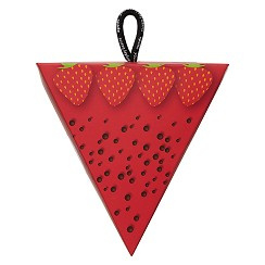 Aardbei sokken kinderen (3-pack)
