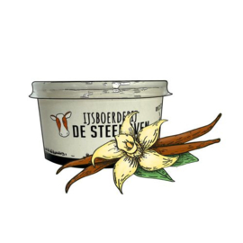 Steenoven - Bourbon Vanille roomijs (beker 125ml)