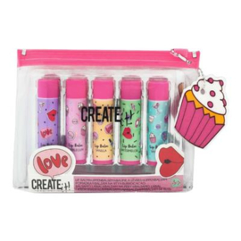 CREATE IT! LIPPENBALSEM 5-PACK IN ETUI