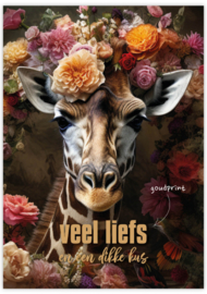Postkaart Giraffe