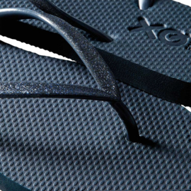 XQ LADIES FLIPFLOPS GLITTER BLAUW