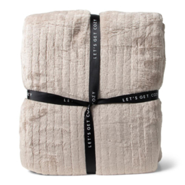 SENZA GIFT PLAID RPET TAUPE