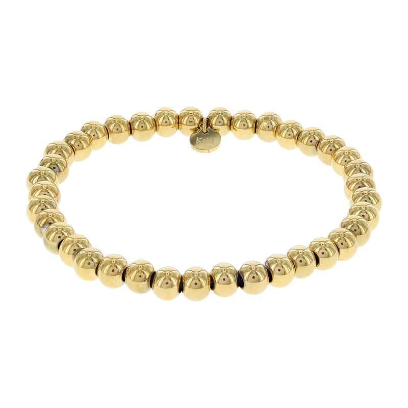 Tara 2579 6mm Bolletjes Elastiek Goud · 6mm
