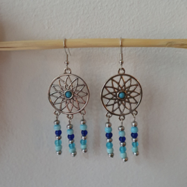 Ibiza stijl hangers blauw