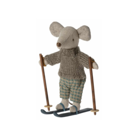 Maileg Winter Mouse with Ski Set - Big Brother Mouse
