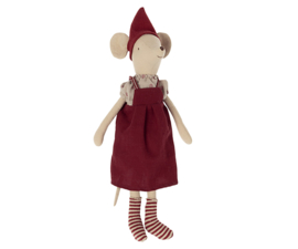 Maileg Christmas Mouse, Medium, Girl