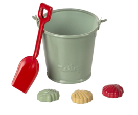 Maileg Beach set - Shovel, bucket & shells