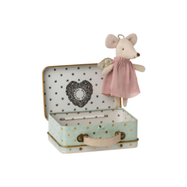 Maileg Angel Mouse in Suitcase