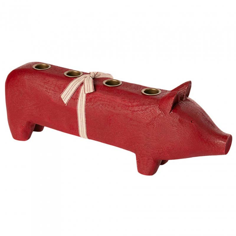 Maileg Wooden pig - large
