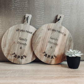 Tapasplank rond - Eigen ontwerp
