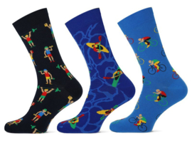 herensokken limited sport ass blauw