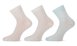 Ladies shortsocks Teckel stains 3-pack