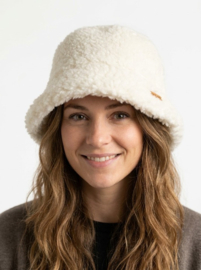 Hoed Bucket Fluffy, beige
