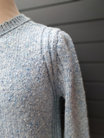 Fisherman herentrui met Geribbelde details, Blue mist