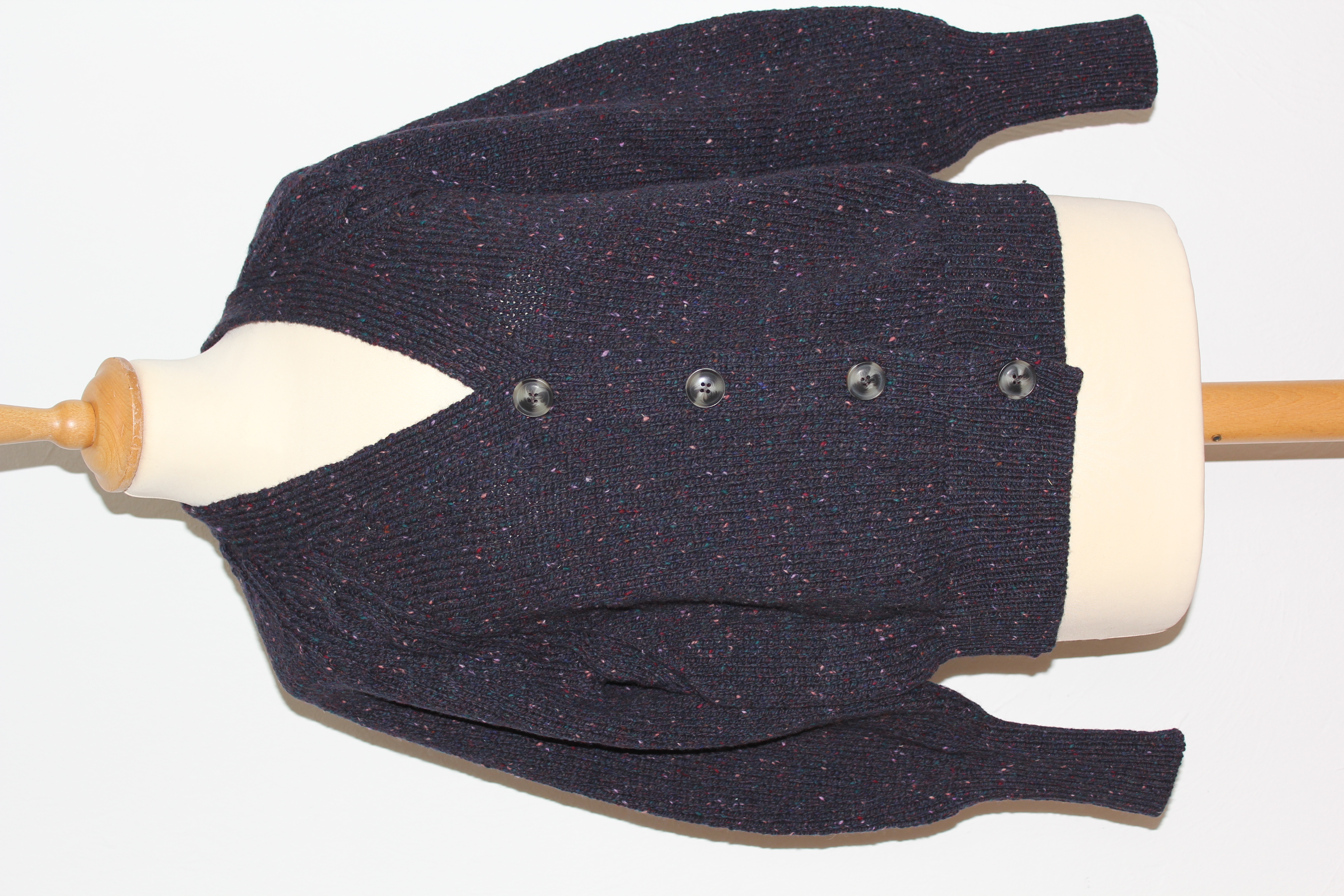 Fisherman Raglan damesvest met kabel detail, seabed