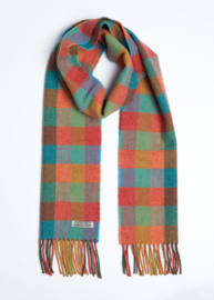 Sjaal Wollen meerkleurige kleine blok sjaal