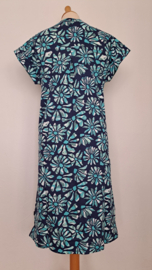 Weirdfish zomerjurk Suffolks, katoenen jersey print, AquaMarine