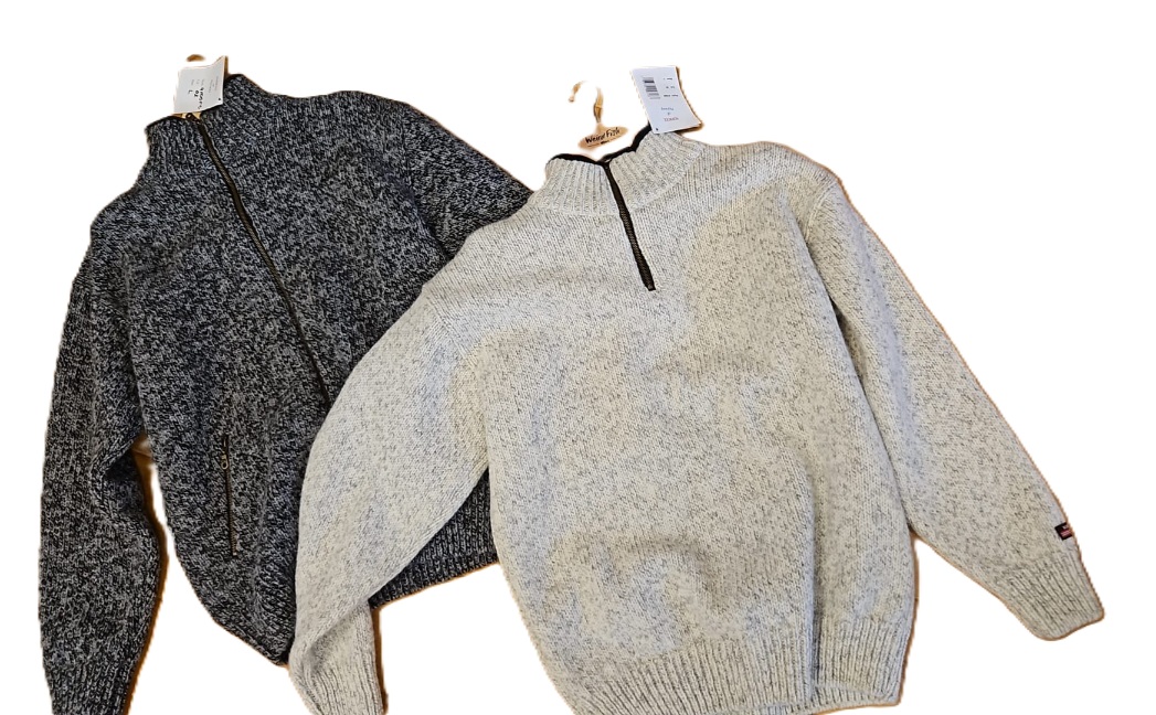 Noorse Wollen Vest met Ritssluiting, donkergrijs
