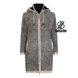 Jas wol gevoerd W Anzio Black/White