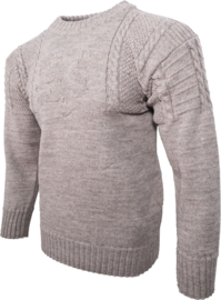 Channel Jumper 100%wol model The Alderney, oatmeal