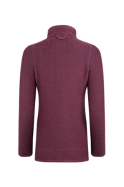 Weirdfish Damesjasje Sontee Eco Full Zipp Macaroni, Berry