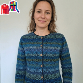 Alpaca damesvest Cathedral Turquoise