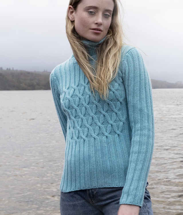 Fisherman Koltrui kabelpatroon in de taille Aqua