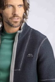 Weirdfish heren jasje Grafham Eco Full Zip Limited Edition Macaroni