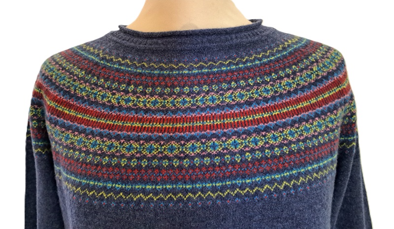 Heidekönigin pullover Tyra, donker petrol- Gots