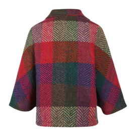 Wollen Poncho Holly Ruitpatroon, Mullberry