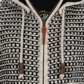 Jas wol gevoerd W Anzio Black/White