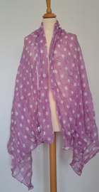 Sjaal 100% katoenen voile, rose