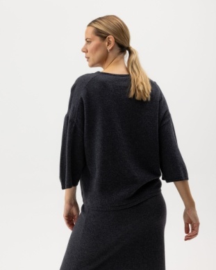 Holebrook Kristina Top, Black  Melange