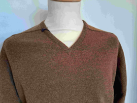 William Lockie lamswollen pullover Dutch Fit V-hals, Kestrel