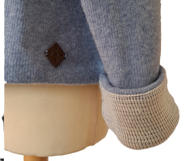 Stapf Damestrui Nicoletta met boothals, azzurro