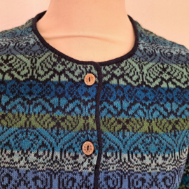Alpaca damesvest Cathedral Turquoise