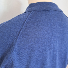 Roosenstein Wolke merino wollen Polo, Nanne jeansblauw