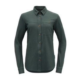 Devold Keipen Merino Button Dames Shirt, wood