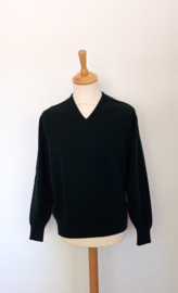 William Lockie Pullover, model Leven V-hals, Bottle Green