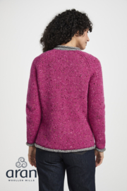 AWM damesvest Colour Contrast Raglan, heather